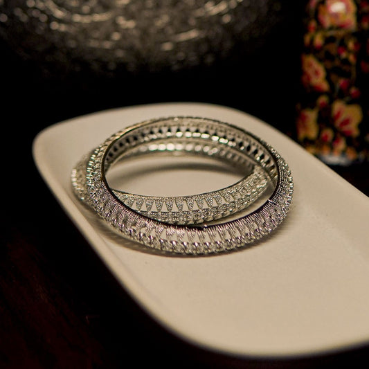 1 karat silver bangle